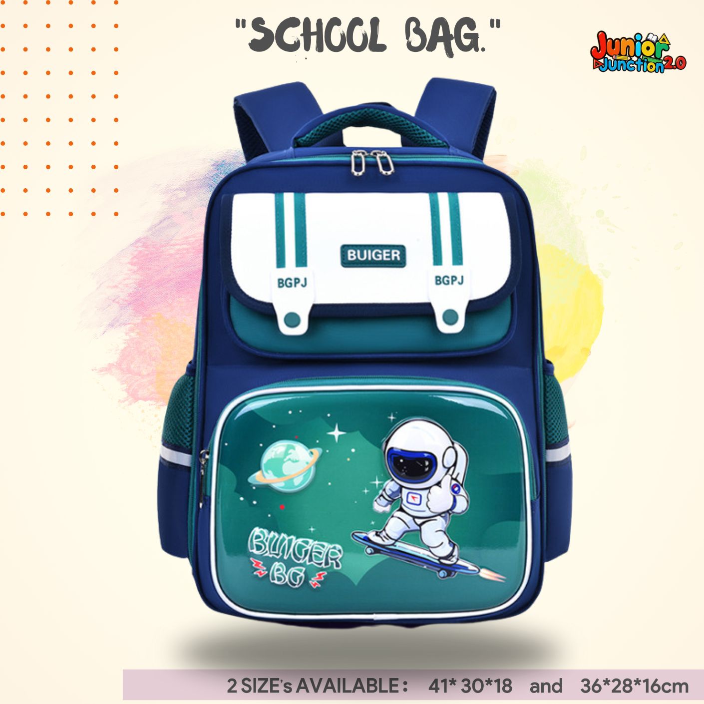 🚀 Intergalactic Voyager "Deep Space" Multi-Size Elite School Bag 🎒🌌