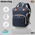 🌟 Ultimate Multi-Functional Mother’s Bag – Deep Navy Blue Edition
