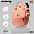 🌟 Ultimate Multi-Functional Mother’s Bag – Peach Edition