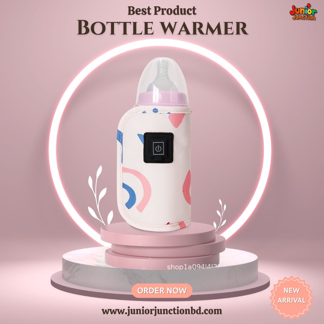 🍼 Portable USB Smart Baby Bottle Warmer – Pastel Rainbow Edition