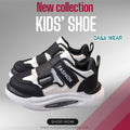 👟 Kids Urban Street Athleisure Sneakers – Bold Black & Cream
