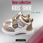 👟 Kids Urban Street Athleisure Sneakers – Mocha Khaki & Cream