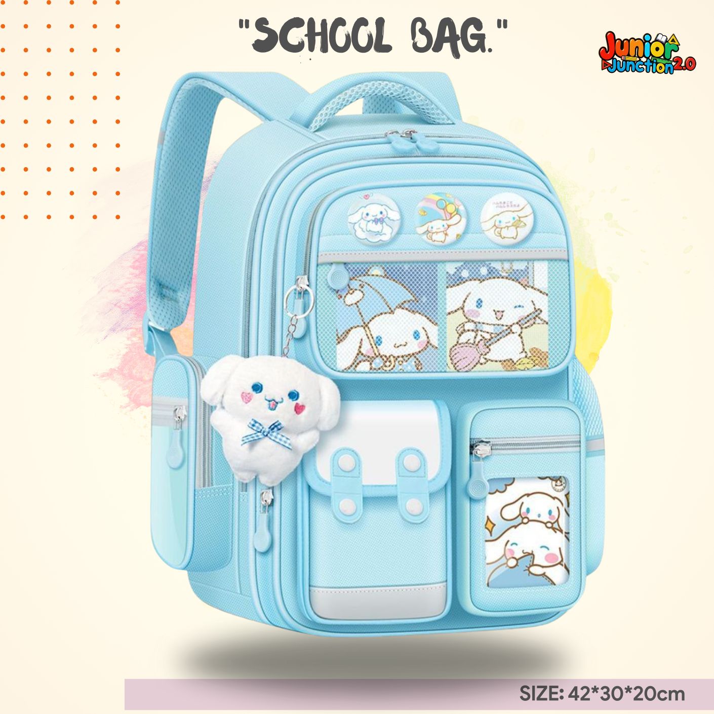 Cinnamoroll "Sky Blue" Premium School Bag 🎒