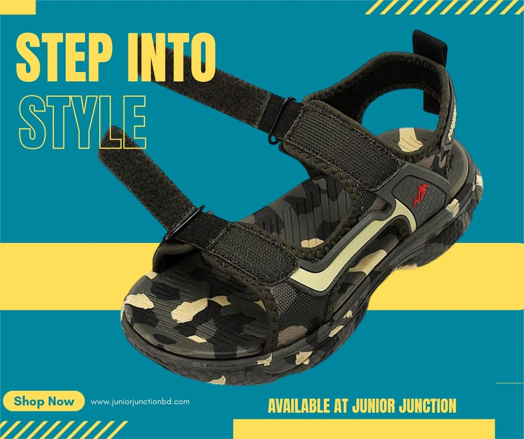 👟 Elite Urban Camo Sports Sandals – Tactical Grey