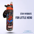🚀🕷️ "Super Hero Web Warrior" Premium Kids Character $MIGGLE Water Bottle (Super Hero Action Edition) 🥤