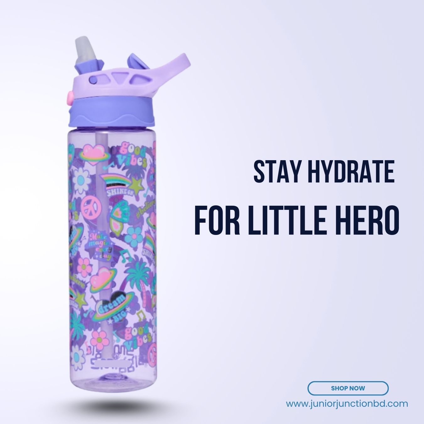 🚀😈 "Mischievous Kuromi Pastel Magic" Premium Kids Character Water Bottle (Royal Purple Edition) 🥤