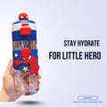 🚀🕷️ "Super Hero" Premium Kids Character Water Bottle (Web-Slinger Blue Edition) 🥤
