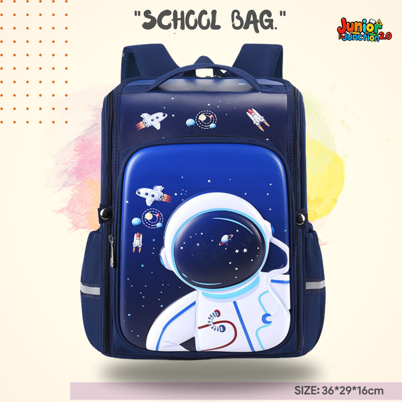 Dreamy Sky Adventure Small School Bag (Aqua & Pink) 🎒☁️