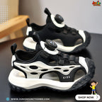 🌌👟Kids Horizon Max Sport Sandals – Stealth Black & Core White
