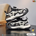 🌌👟Kids Horizon Max Sport Sandals – Stealth Black & Core White