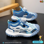 🌊 Kids Horizon Max Sport Sandals – Ocean Blue & Glacier White