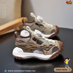 🪵🏜️ Kids Horizon Max Sport Sandals – Desert Taupe & Earth Brown