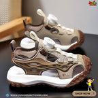 🪵🏜️ Kids Horizon Max Sport Sandals – Desert Taupe & Earth Brown