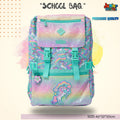 Rainbow Magical Unicorn Buckle Backpack (Pastel Mint & Shimmer Pink) 🦄🌈✨