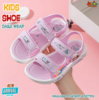 👡 Kids Magical Rainbow Sport Sandals – Orchid Purple & Blossom Pink