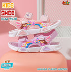 👡 Kids Magical Rainbow Sport Sandals – Orchid Purple & Blossom Pink
