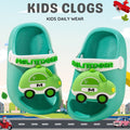🚙 Kids City Cruiser Car Clogs – Mint Green & Cloud White