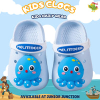 🐙 Kids Deep Sea Octopus Clogs – Ocean Blue