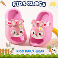 🐰 Kids Bunny Garden Clogs – Blossom Pink