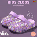 Kids Sweet Bunny & Sweet Treats Clogs – Lavender & Clear