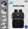 🌟 2-in-1 Ultimate Travel Crib Backpack – Classic Black Edition