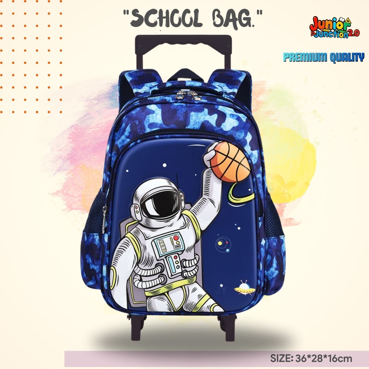 🌌 Astro-Slam "Galaxy Camo" Premium Trolley Bag 🚀🏀