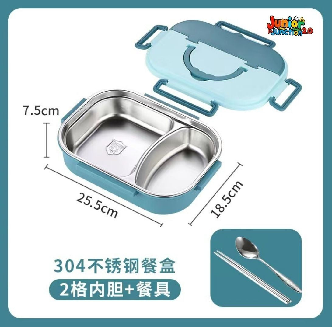 🍱 Outer Space Astronaut 304 Stainless Steel Kids Lunch Box (1400 ML) – Pastel Purple