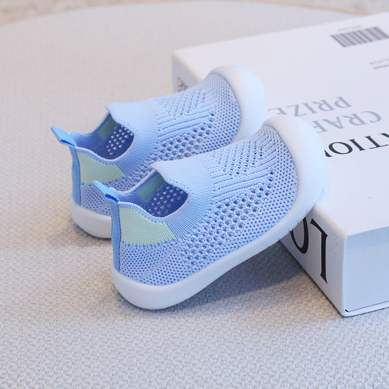 🌊 Kids Lightweight Breeze Sock Sneakers – Sky Blue