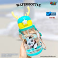🚀🐼 "Panda Party Antler" Premium Kids Sipper Water Bottle (Mint & Yellow Edition) 🥤