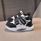 👟 Kids Urban Street Athleisure Sneakers – Bold Black & Cream