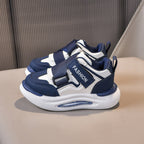 👟 Kids Urban Street Athleisure Sneakers – Deep Navy & Cream