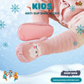 Blush Pink High-Cut Kids Anti-Slip Shoe Socks