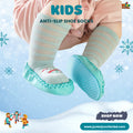 Mint Green High-Cut Kids Anti-Slip Shoe Socks