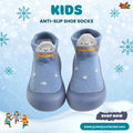 Cosmic Blue UFO Kids Anti-Slip Shoe Socks