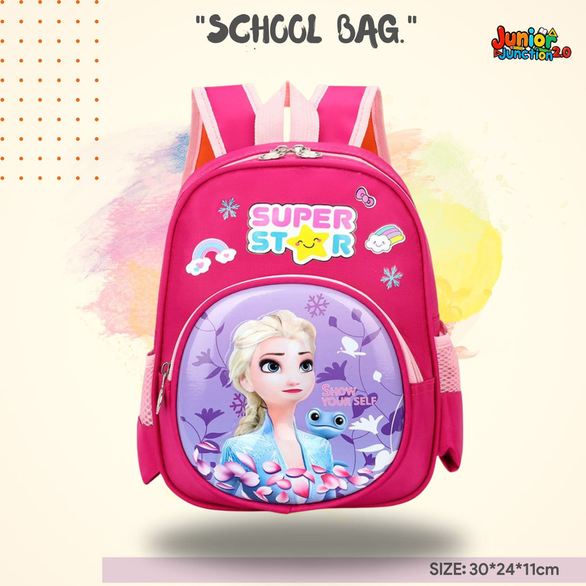 Super Star Ice Princess Kids School Bag (30cm)