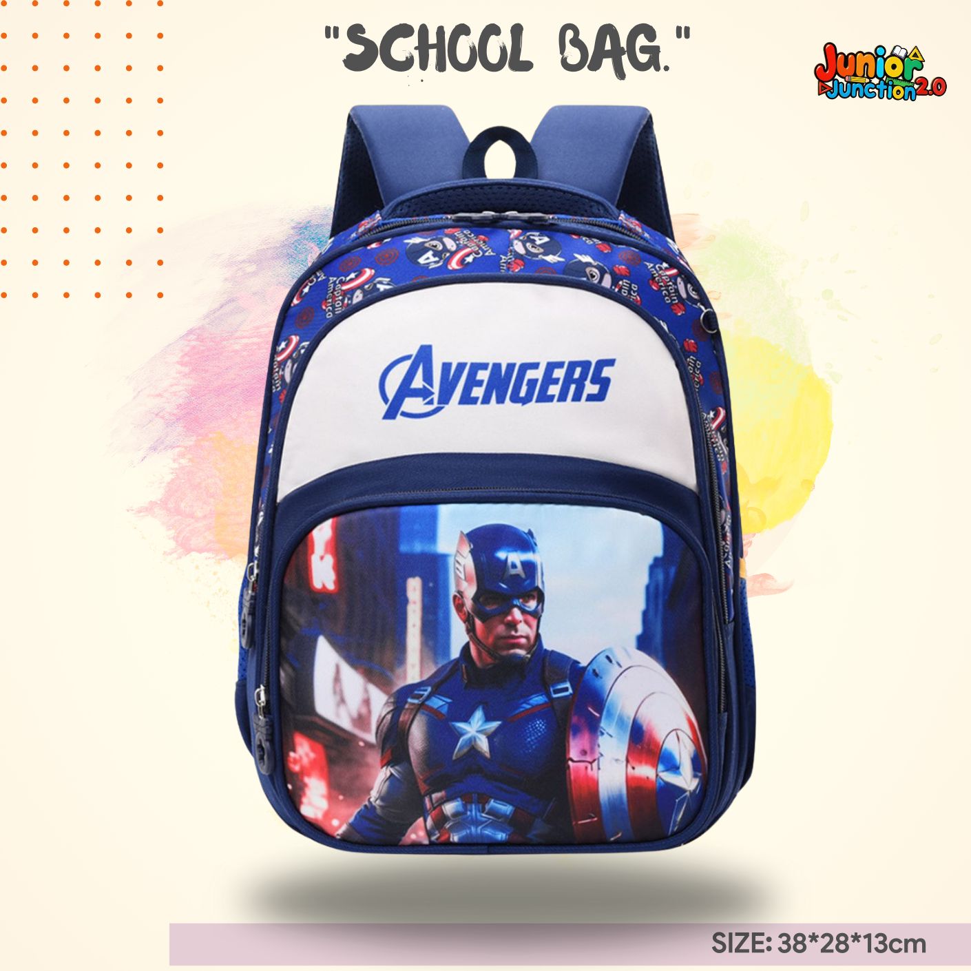 🛡️"First Avenger" Elite School Bag