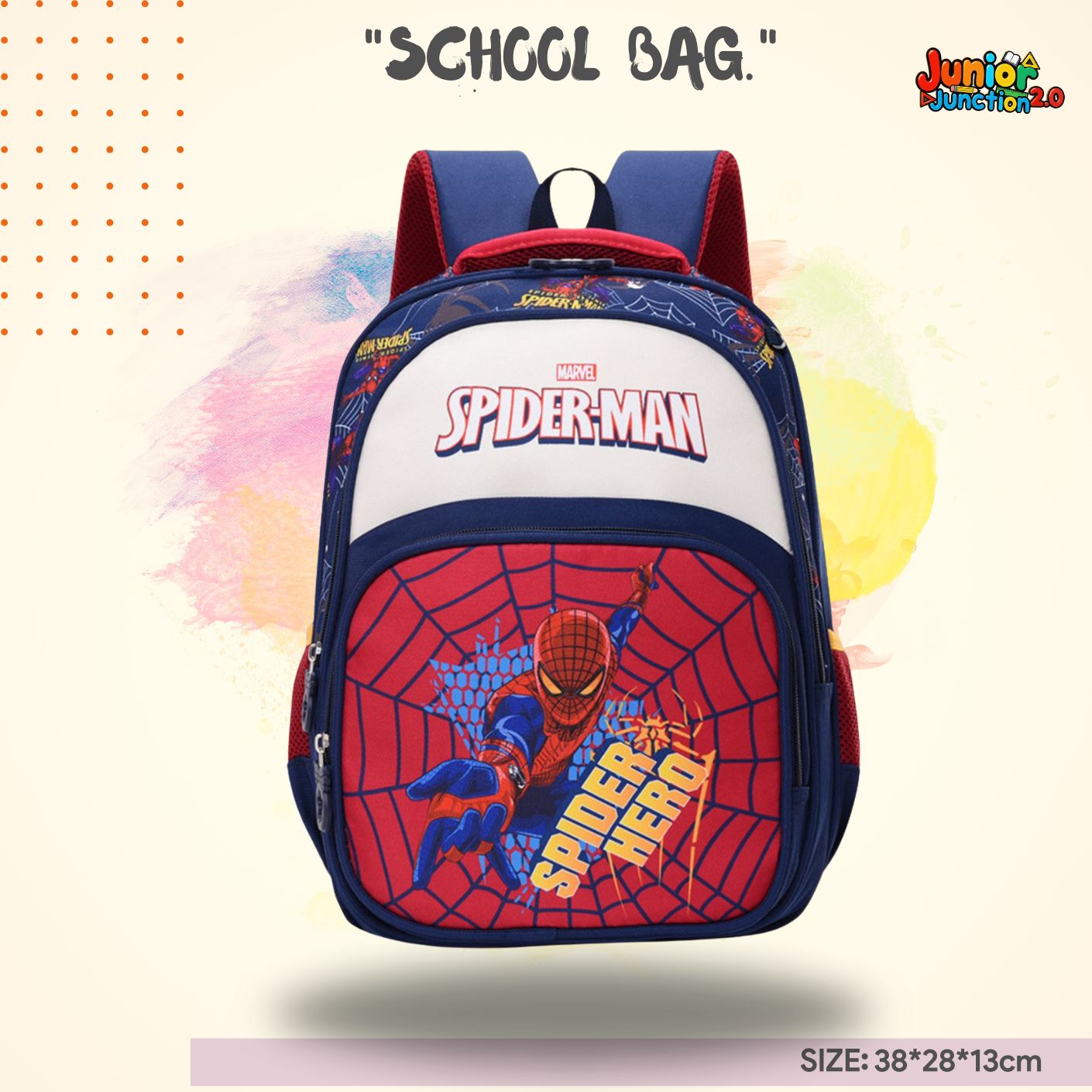🕸️"Spider Hero" Ultimate 3D Action School Bag 🎒💥