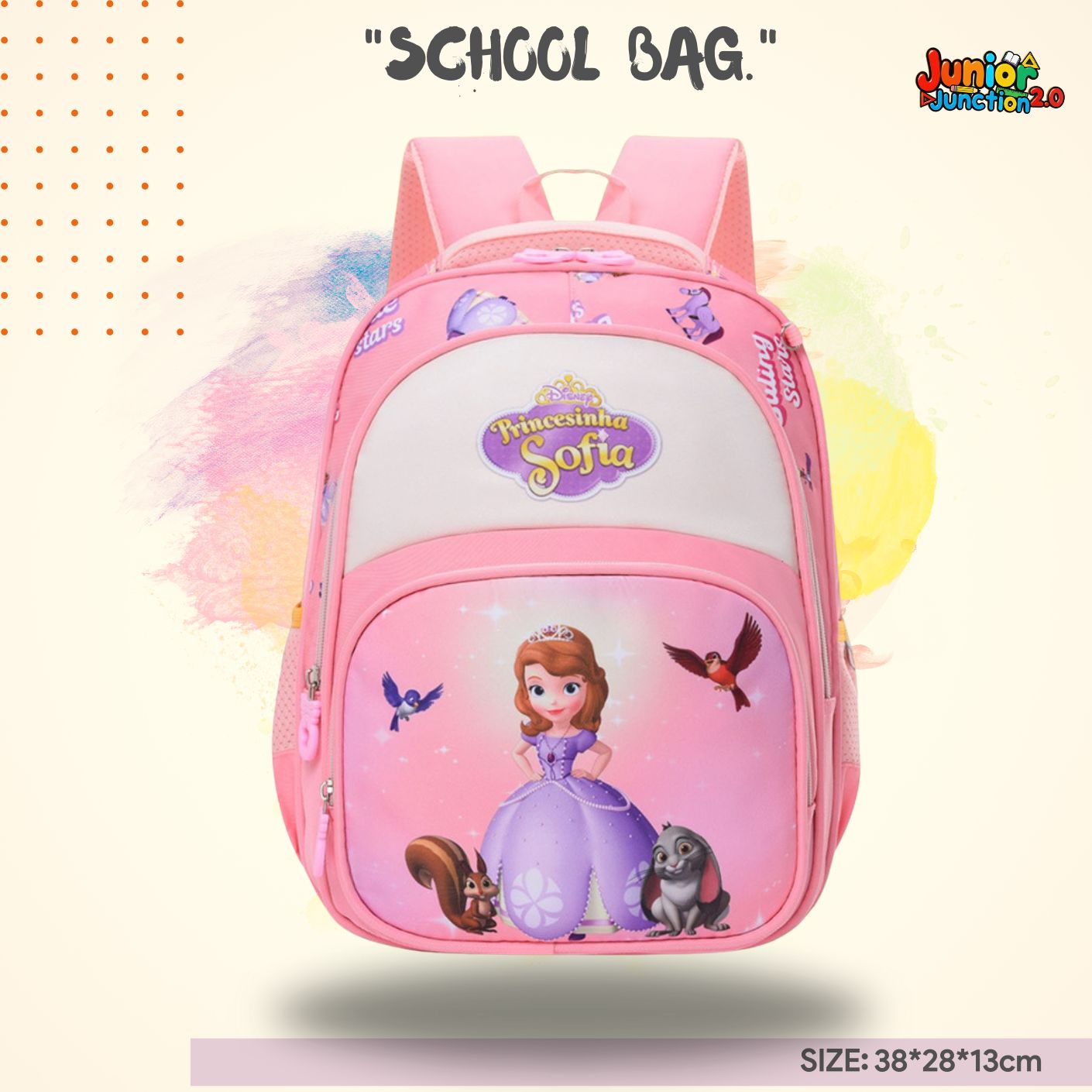 👑 Sofia the First "Royal Enchantment" Premium 3D School Bag 🎒✨