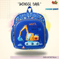 Construction Excavator Work School Bag