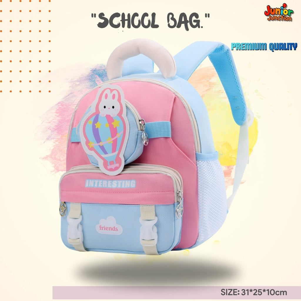 "Sky-High Bunny Preschool Bag 🎒🎈