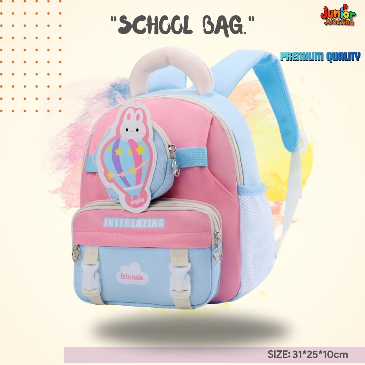"Sky-High Bunny Preschool Bag 🎒🎈