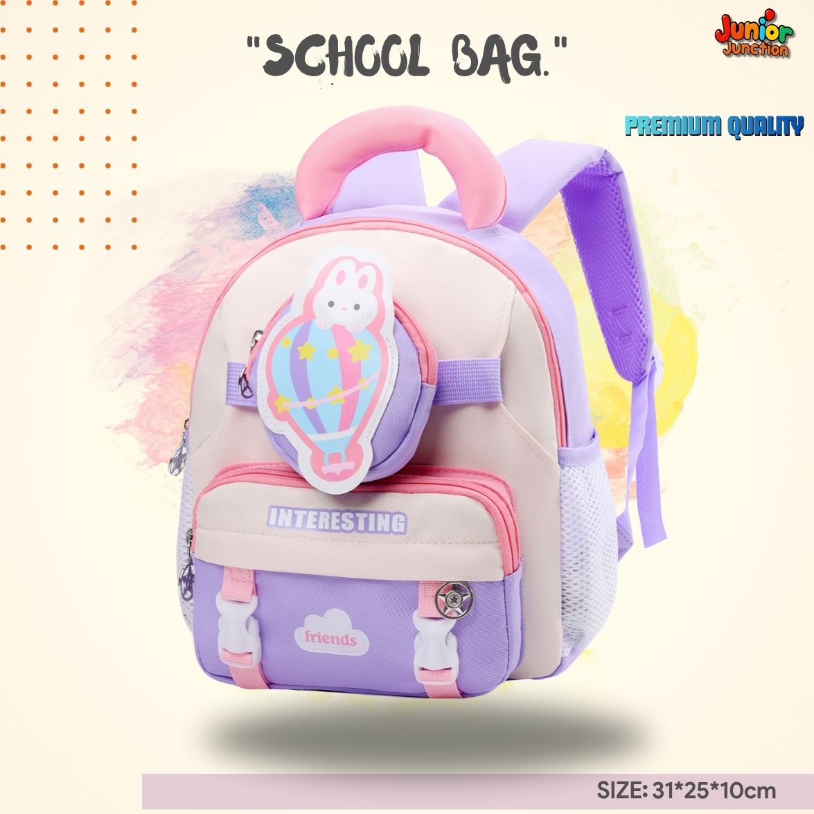 🎈 "Interesting" Sky-High Bunny Preschool Bag 🎒🐰