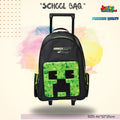 Pixel World Mob School Trolley Bag