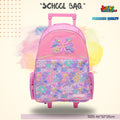 Happy Vibes Shimmer Edition School Trolley Bag