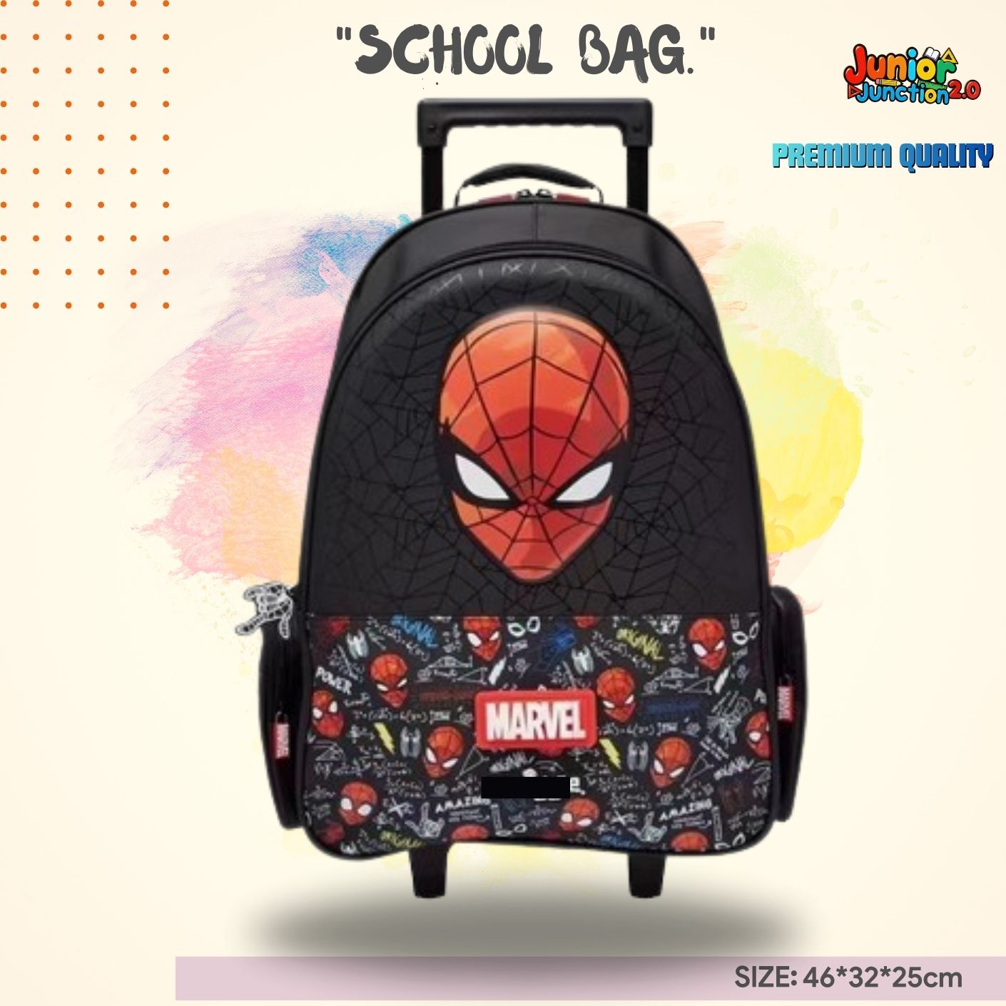 Web-Hero Edition School Trolley Bag