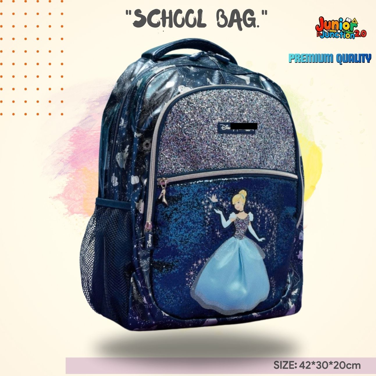 $miggle "Royal Midnight Princess" Enchanted Backpack (Sparkle Navy & Silver) 👸✨