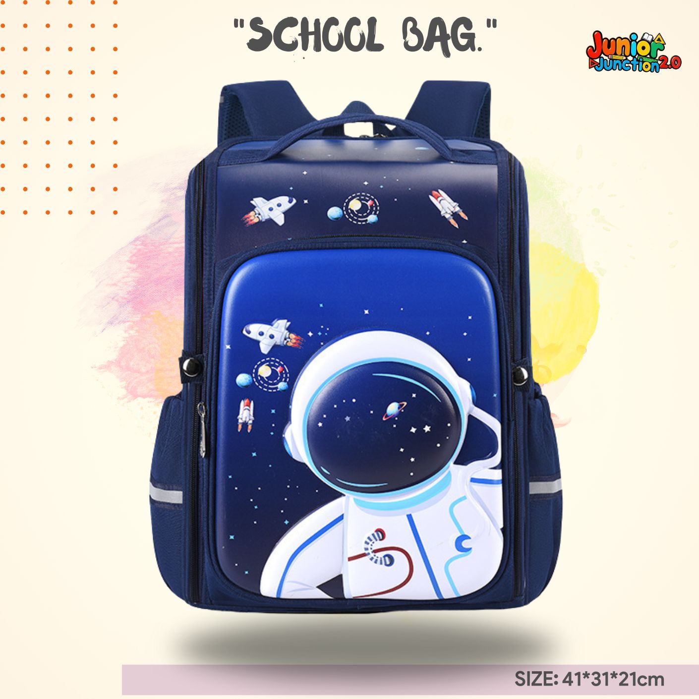 🚀 "Space Explorer" Astronaut Premium 3D School Bag 👨‍🚀🌌🛰️