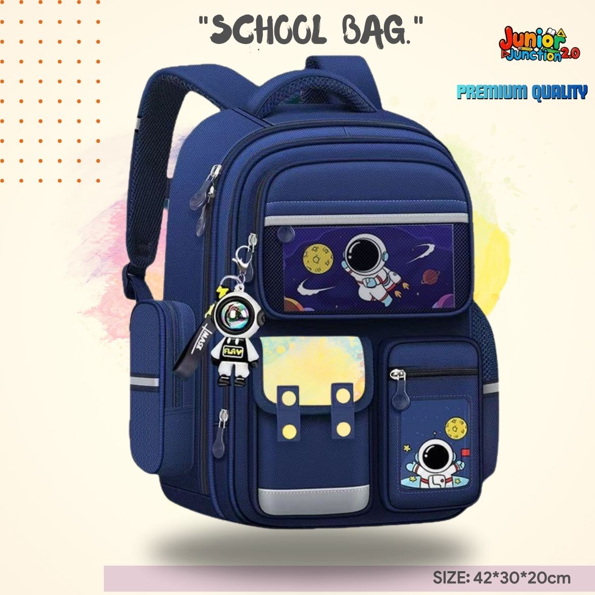 Cosmic Astronaut Adventure School Bag (Deep Space Blue)