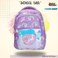Kawaii Pop Fun-Print Junior School Bag (Electric Purple & Pastel Mix) 🌈