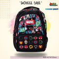 Hero Squad 3D Icon School Bag (Action Black & Comic Multi)